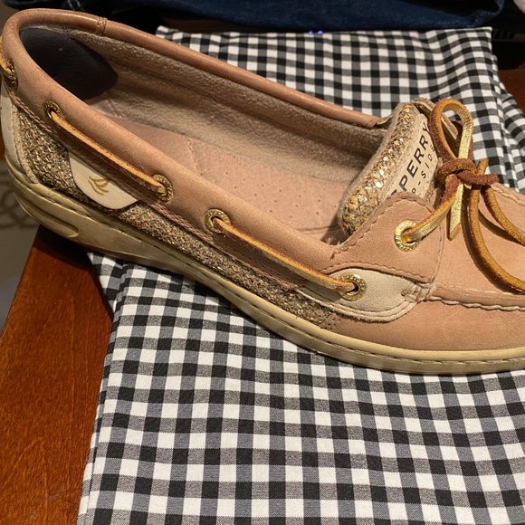 sperry angelfish gold glitter